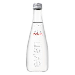 1 Carton de 20 Bouteilles d'eau Evian en verre - 33cl