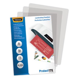 1 Boite de 100 Pochettes de plastification à chaud - A3 (29,7x 42) - Epaisseur 2x175µ