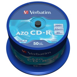 Verbatim CD-R AZO Crystal 700 Mo 52x 50 pièce(s)