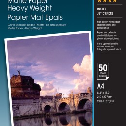 EPSON S041256 Matte heavyweight  papier inkjet 167g/m2 A4 50 feuilles pack de 1 one-sided
