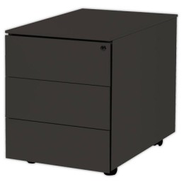 1 Caisson mobile en métal 3 tiroirs anthracite
