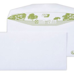1 Carton de 1000 Enveloppes mise sous pli automatique recyclées gommée blanches 114x229