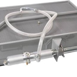 BAC VIDANGE ACIER MOBILE 50L POMPE PNEUMATIQUE