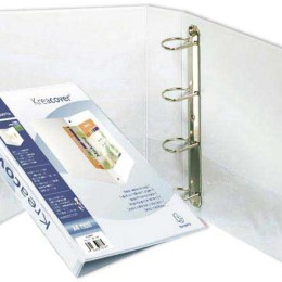 1 Classeur personnalisation 3 faces Kreacover en PVC - blanc