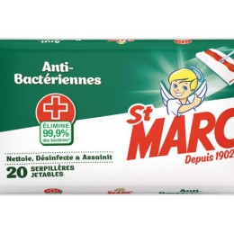 1 20 serpillières jetables antibactériennes