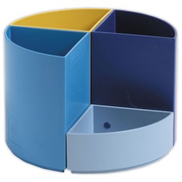 1 Pot à crayons Quarter Bee Blue couleurs assorties