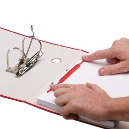 1 Boite de 100 Clips d'archivage rouges FELLOWES