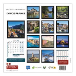 1 Calendrier illustré Bouchut Douce France - 30x30 cm