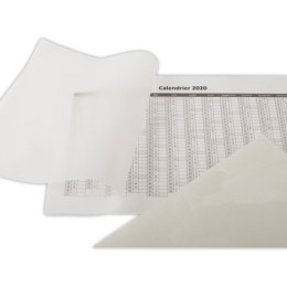 1 Boite de 100 Pochettes de plastification dos adhésif- A4(21x29,7)- Epaisseur 2x80µ
