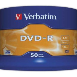 Verbatim DVD-R Matt Silver 4,7 Go 50 pièce(s)