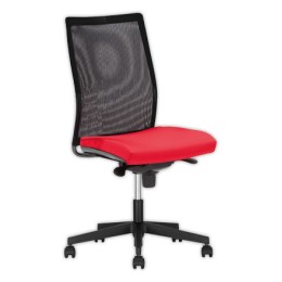 1 Siège Intrata synchrone - assise rouge, dossier noir
