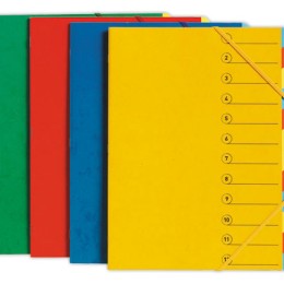 1 Trieur chemise avec élastiques -12  compartiments