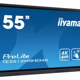 iiyama TE5512MIS-B3AG affichage de messages En forme de kiosk 139,7 cm (55") LCD Wifi 400 cd/m² 4K Ultra HD Noir Écran tactile Intégré dans le processeur Android 11 18/7
