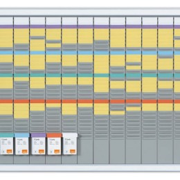1 Kit planning annuel 13 colonnes 32 fentes