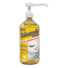 1  Liquide vaisselle ultra Dégraissant Flacon pompe 1L parfum fleuri