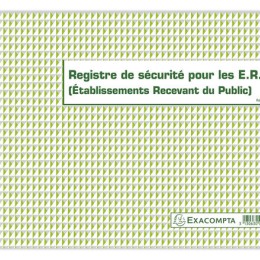 1 Registre de sécurité pour les ERP - 24x32 cm - 32 pages