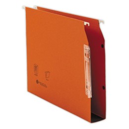 1 Boite de 25 Dossiers suspendus armoires FIDUCIAL Colors - orange - Fond 50 mm