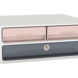 1 Module 3 tiroirs MOOV'UP CEP Rose