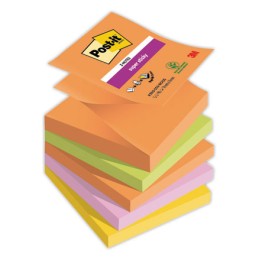 1 Lot de 5 Z-notes Super Sticky Collection Boost,76 x 76 mm 90 feuilles