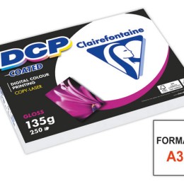 1 Ramette de 250 feuilles de papier blanc laser DCP Coated A3 135g