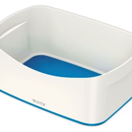 1 Boîte de rangement mybox petit blanc/bleu