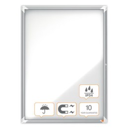1 Vitrine d'extérieur magnétique PremiumPlus 9A4 NOBO