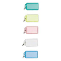 1 Sachet de 50 Portes clés à clapet couleurs acidulés