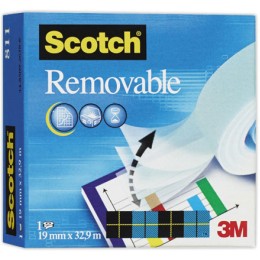 1 Adhésif repositionnable SCOTCH Magic 811 - 33 m x 19 mm