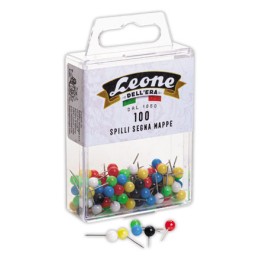 1 Boite de 100 Épingles de signalisation 6mm - Coloris assortis