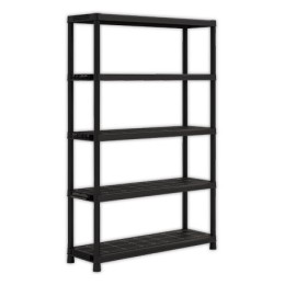 1 Etagère L 120 cm avec 5 rayonnages noir