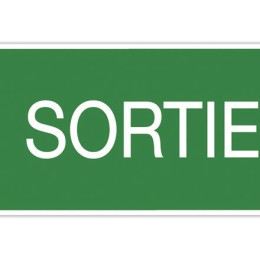 1 Panneau adhésif Sortie 35 cm - vert
