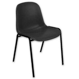1 Chaise coque Beta - noir