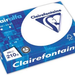 1 Ramette de 250 feuilles papier blanc CLAIREFONTAINE Clairalfa A4 210g