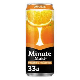 1 Pack de 24 Canettes MINUTE MAID Orange - 33 cl