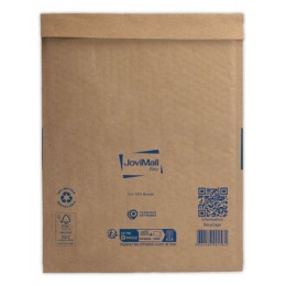 1 Lot de 100 pochettes matelassées kraft recyclées à bulles d'air 270X360 mm