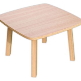 1 Table basse WOODY 60x60 cm Hêtre