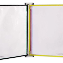 1 Kit mural métal 5 poches coloris assortis