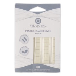 1 Étui de 80 pastilles adhésives repositionnables d'origine naturelle -