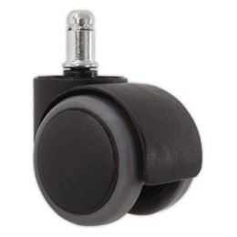 1 Boite de 5 Roulettes sol dur auto freinées D65 mm