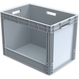 1 Bac picking avec ouverture longueur gris 90L