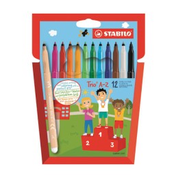 1 Etui de 12 Feutres de coloriage STABILO Trio A-Z