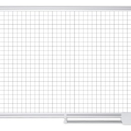 1 Planning magnétique Kanban 120 x 90 cm- Cases 25x25 mm