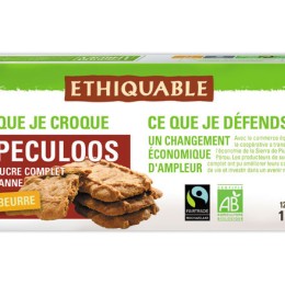 1 Boite de 12 Spéculos ETHIQUABLE pur beurre sucre complet de canne Bio