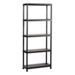 1 Etagère L 75 cm avec 5 rayonnages noir