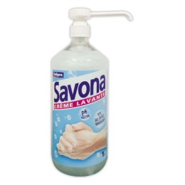 1 Flacon pompe crème lavante 1L parfum Amande