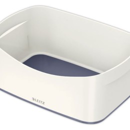 1 Boîte de rangement mybox petit blanc/gris