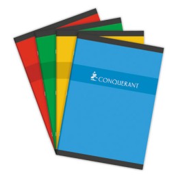1 Cahier agrafé Conquérant 70g, A4, 5X5,192 pages