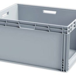 1 Bac picking avec ouverture large gris 185L
