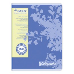 1 Cahier piqué recyclé 17x22cm, 70g, Seyes, 96 pages