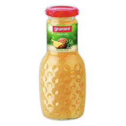 1 Pack de 12 bouteillles de jus d'ananas Granini enverre 25cl
